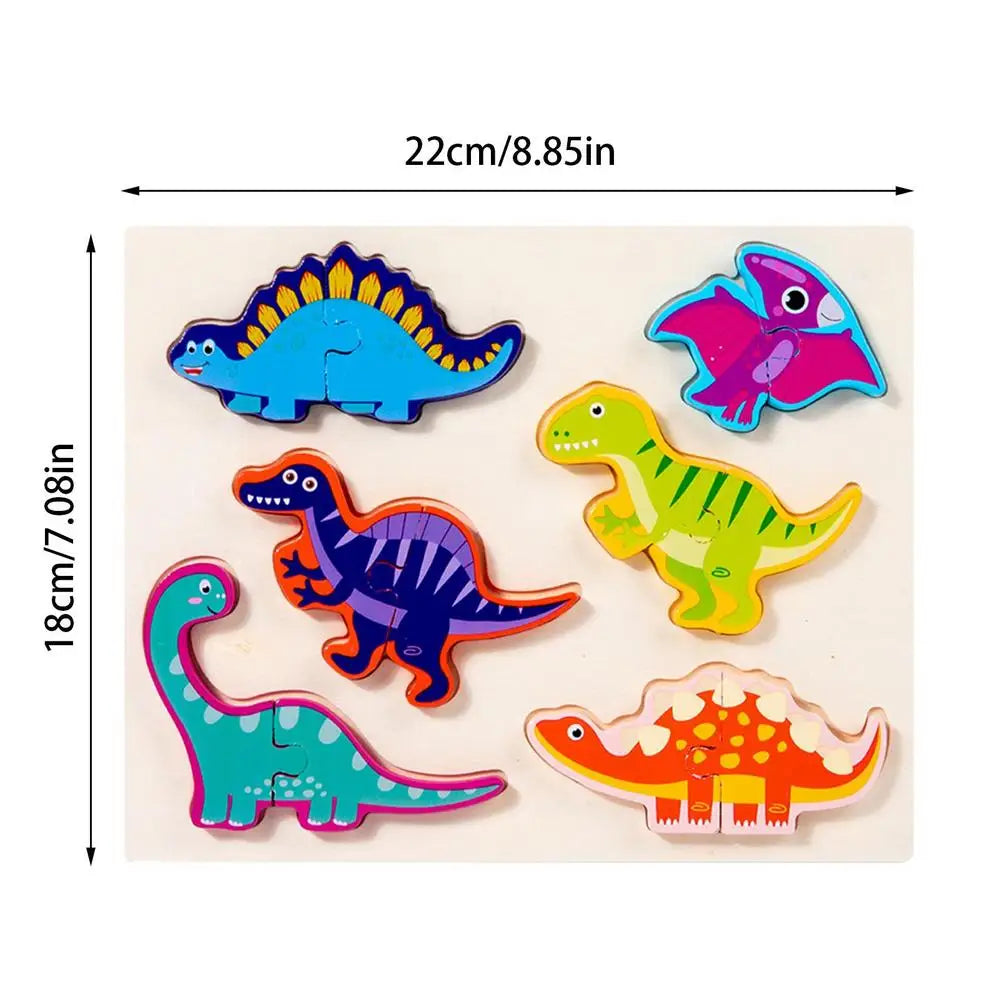 Montessori Puzzles Educational Toys for Baby Puzzle Board Jigsaw Game Wooden Geometric Shapes Puzzles for Kids Birthday Gifts