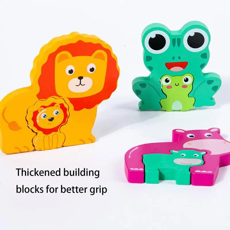 Montessori Puzzles Educational Toys for Baby Puzzle Board Jigsaw Game Wooden Geometric Shapes Puzzles for Kids Birthday Gifts
