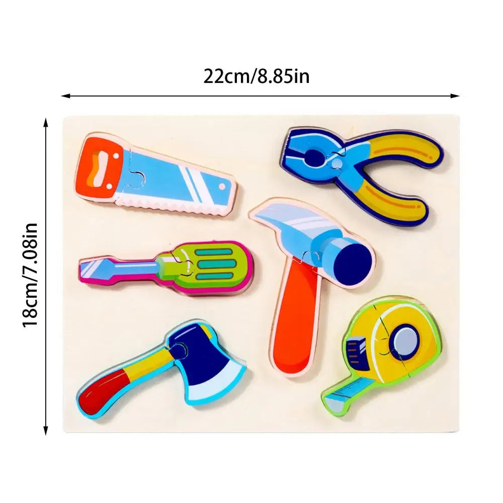 Montessori Puzzles Educational Toys for Baby Puzzle Board Jigsaw Game Wooden Geometric Shapes Puzzles for Kids Birthday Gifts