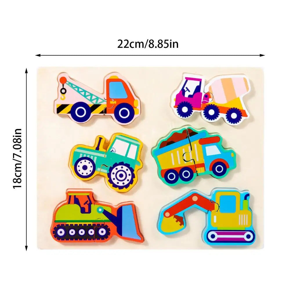 Montessori Puzzles Educational Toys for Baby Puzzle Board Jigsaw Game Wooden Geometric Shapes Puzzles for Kids Birthday Gifts