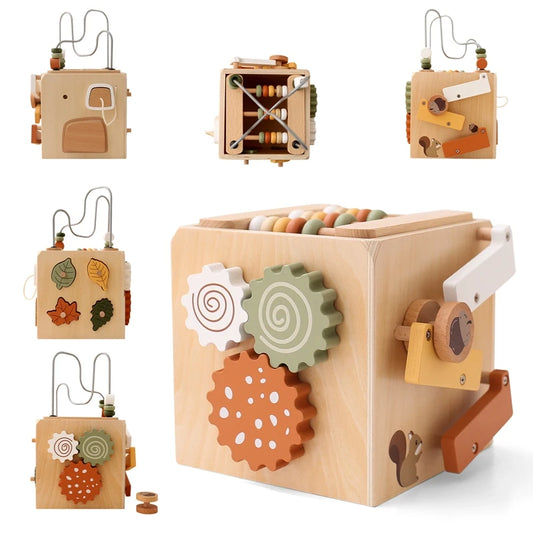 Five-in-one Wooden Multifunctional Educational Toy